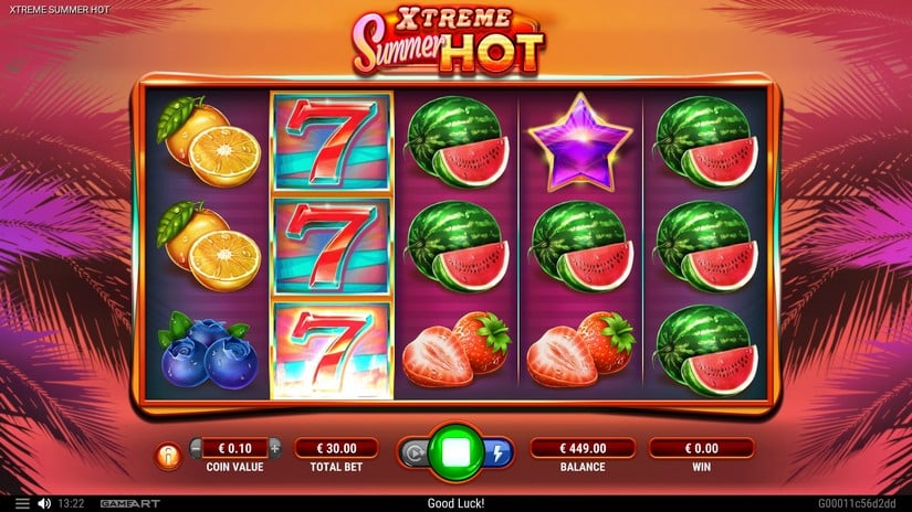 Xtreme Summer Hot slot screen 3
