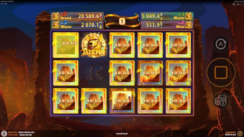 Majestic Wolf slot screen 5