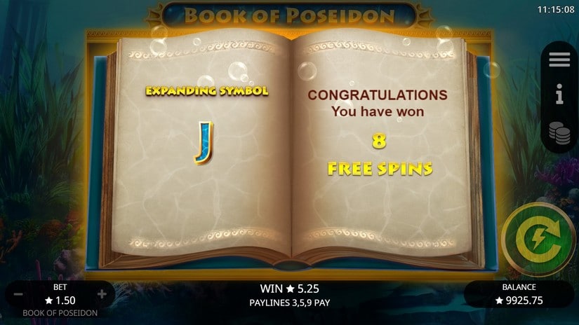 Book of Poseidon slot screen 5