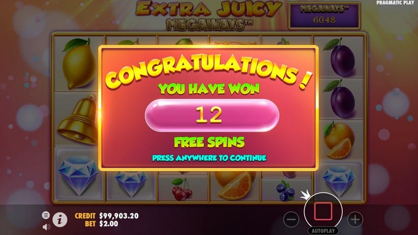 Extra Juicy Megaways slot screen 6