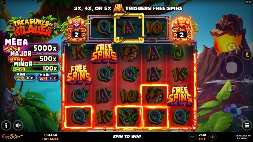 Treasures of Kilauea slot screen 4