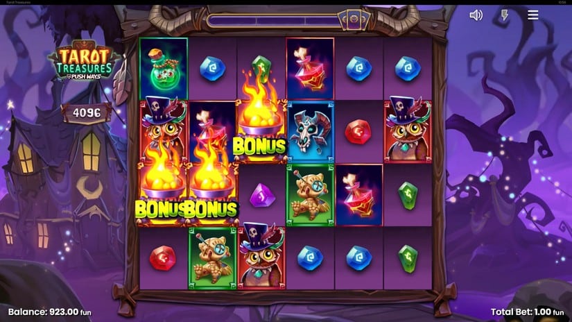 Tarot Treasures slot screen 2