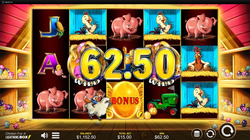 Chicken Fox Jr slot screen 4