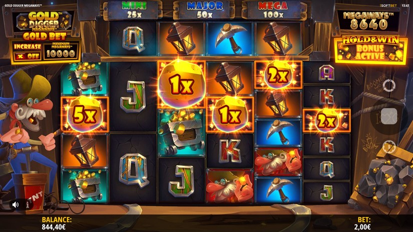 Gold Digger Megaways slot screen 3