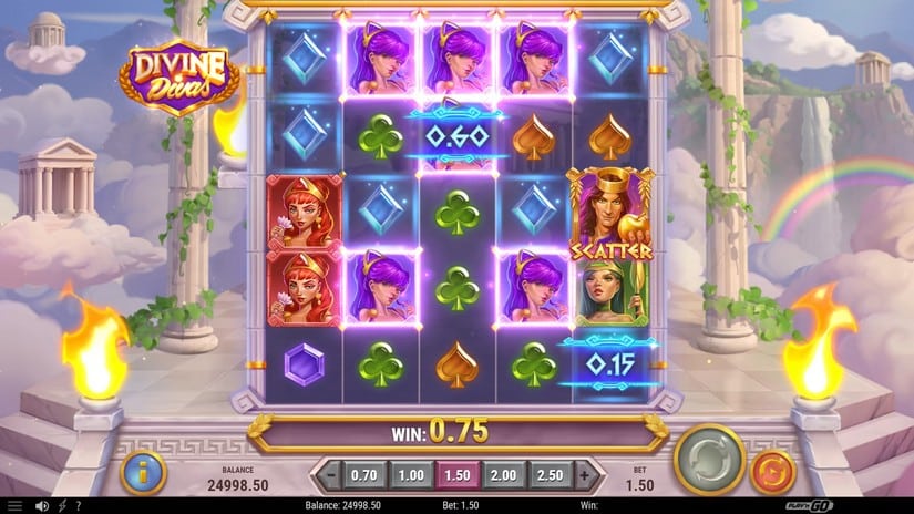 Divine Divas slot screen 2