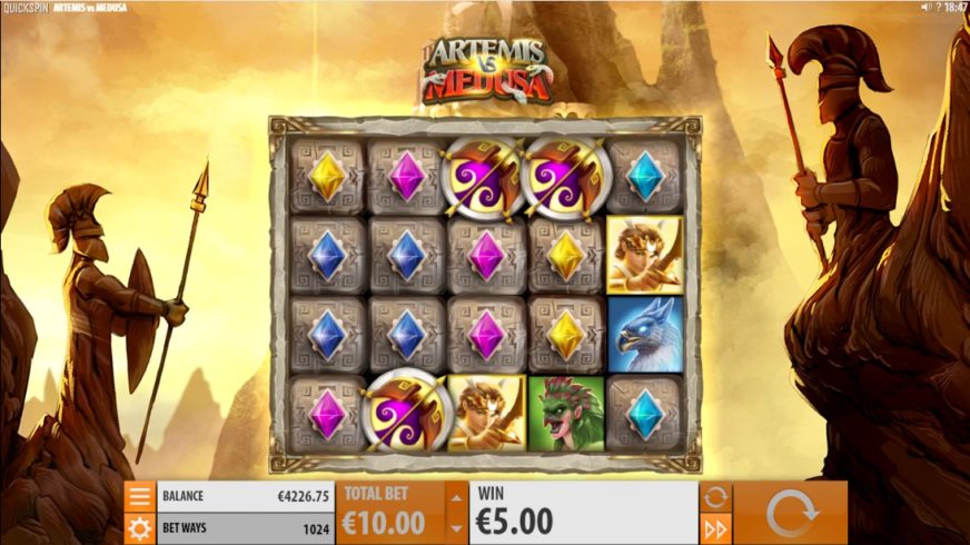 Artemis vs Medusa slot screen 2