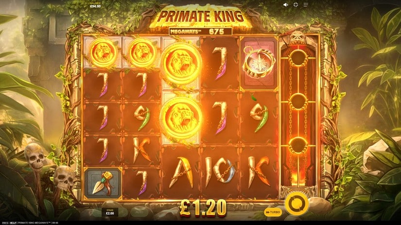 Primate King Megaways slot screen 2