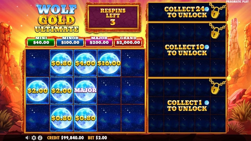 Wolf Gold Ultimate slot screen 3