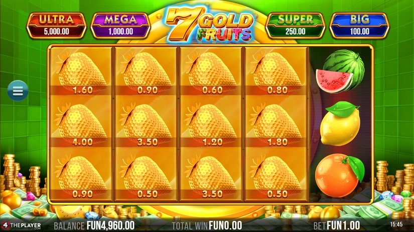 7 Gold Fruits slot screen 1