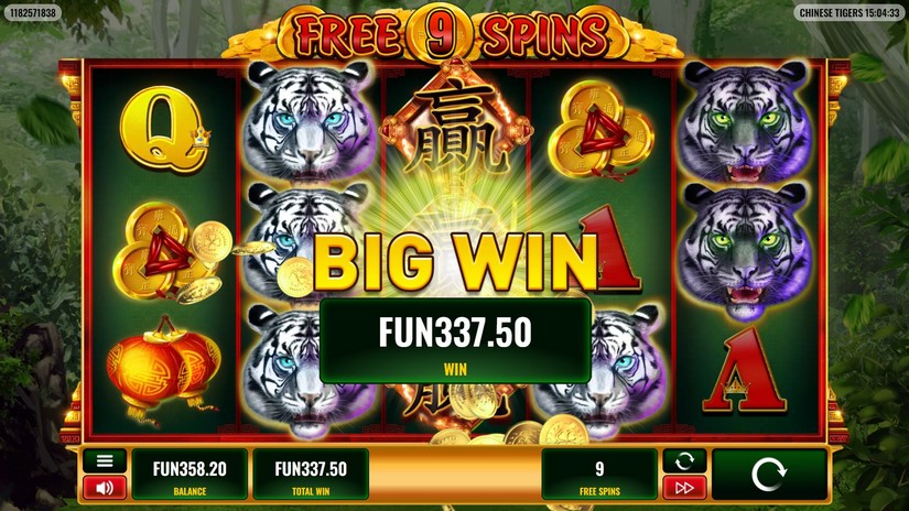 Chinese Tigers slot screen 5