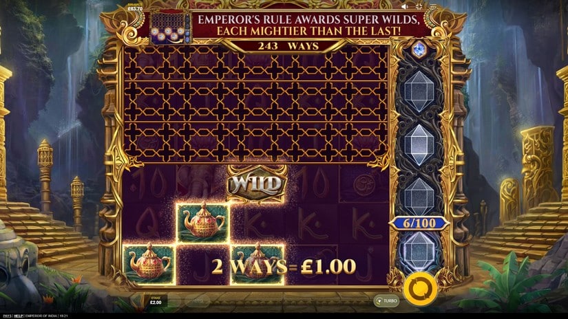 Emperor of India slot screen 3