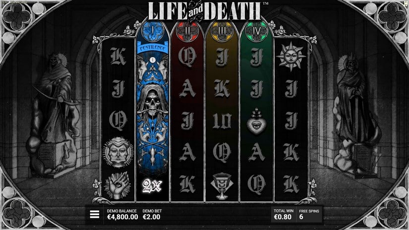 Life and Death slot screen 4