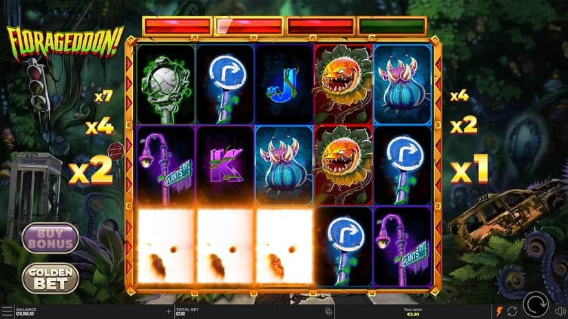 Florageddon! slot screen 2