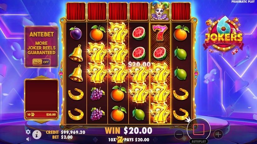 6 Jokers slot screen 3