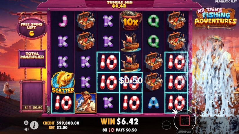 Mr Tain’s Fishing Adventures slot screen 4
