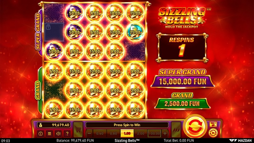 Sizzling Bells™ slot screen 5