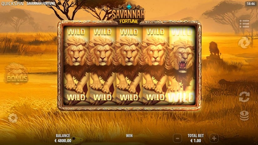 Savannah Fortune slot screen 2