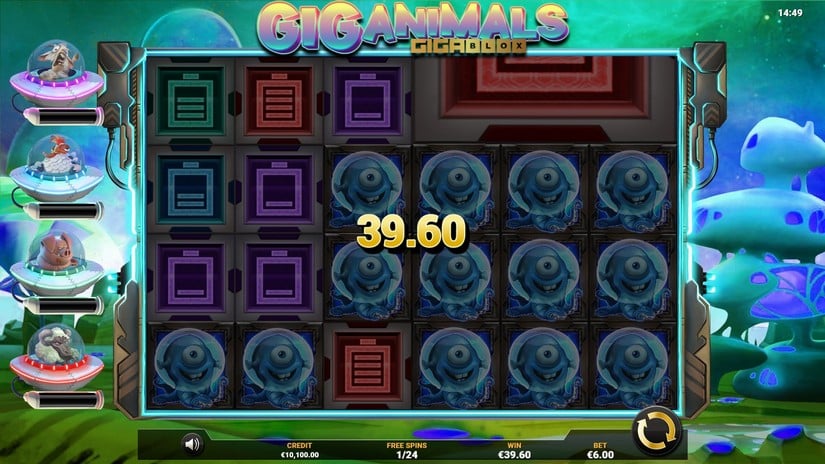 Giganimals Gigablox slot screen 4
