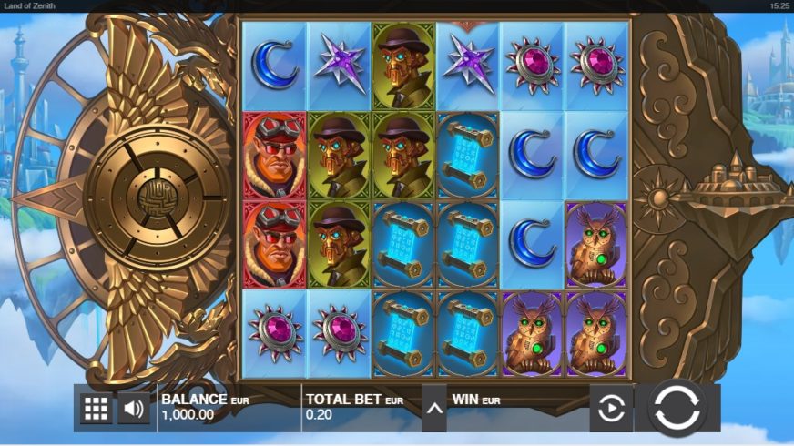 Land of Zenith slot screen 1