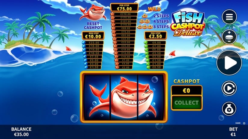 Fish Cashpot Deluxe slot screen 4