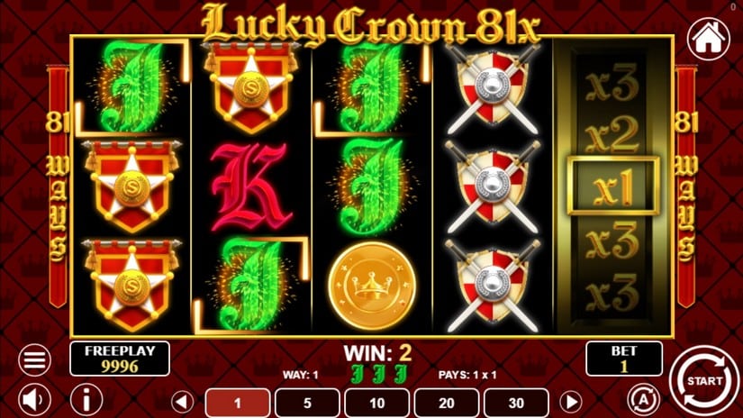 Lucky Crown 81x slot screen 2