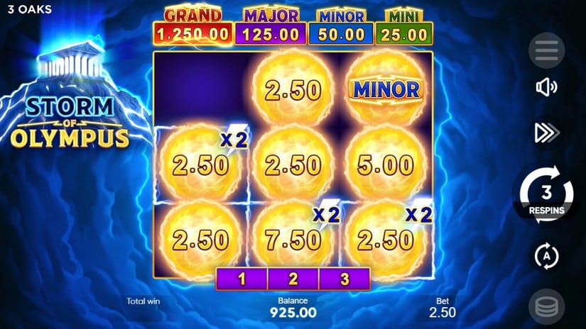 Storm of Olympus slot screen 4