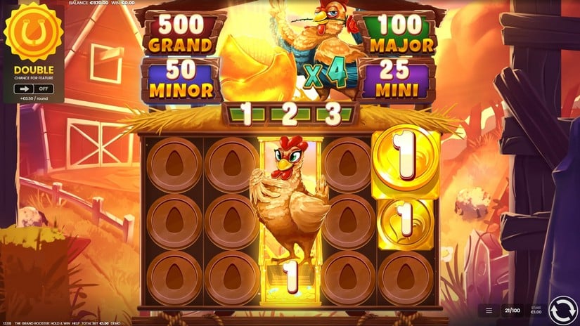 The Grand Rooster: Hold & Win slot screen 5
