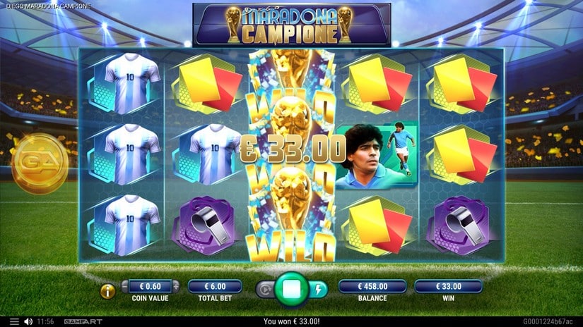 Diego Maradona Campione slot screen 2