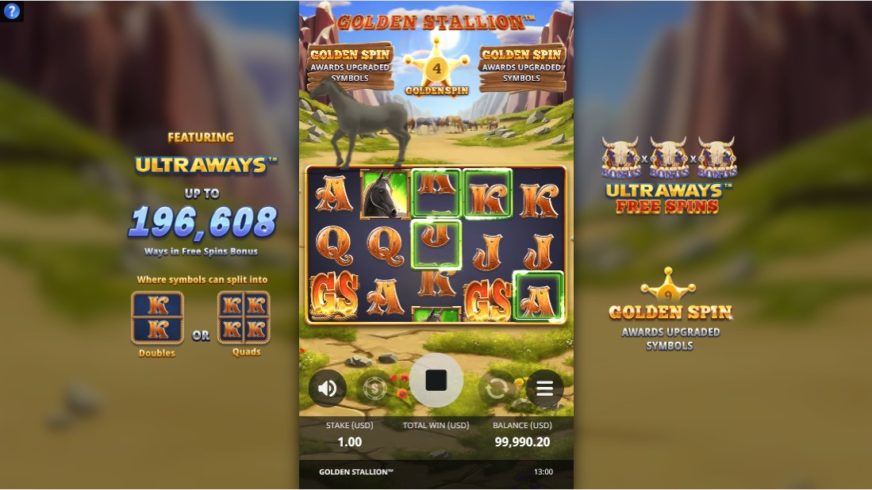 Golden Stallion slot screen 3