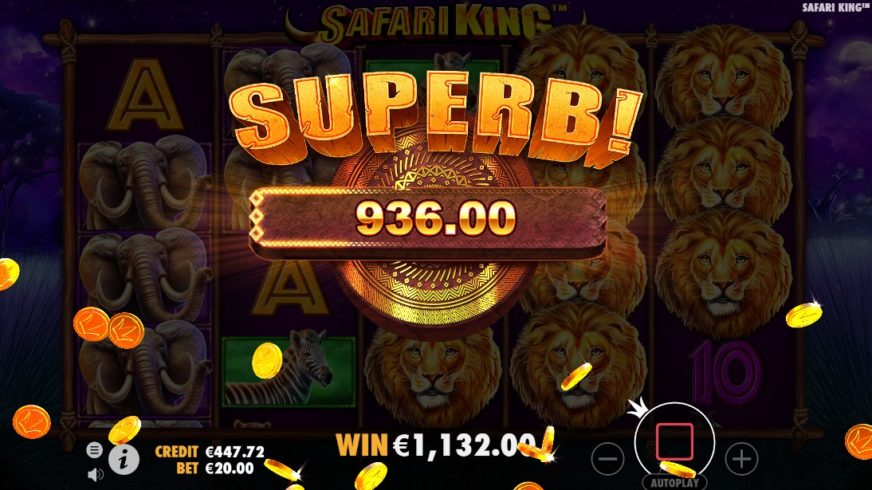 Safari King slot screen 7