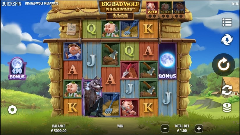 Big Bad Wolf Megaways slot screen 1
