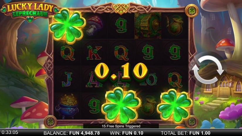 Lucky Lady Leprechaun slot screen 4