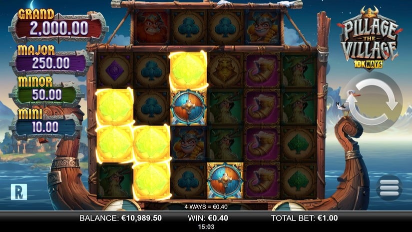 Pillage the Village 10k Ways slot screen 2