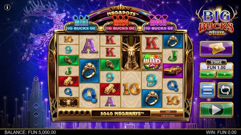 Big Bucks Deluxe slot screen 1