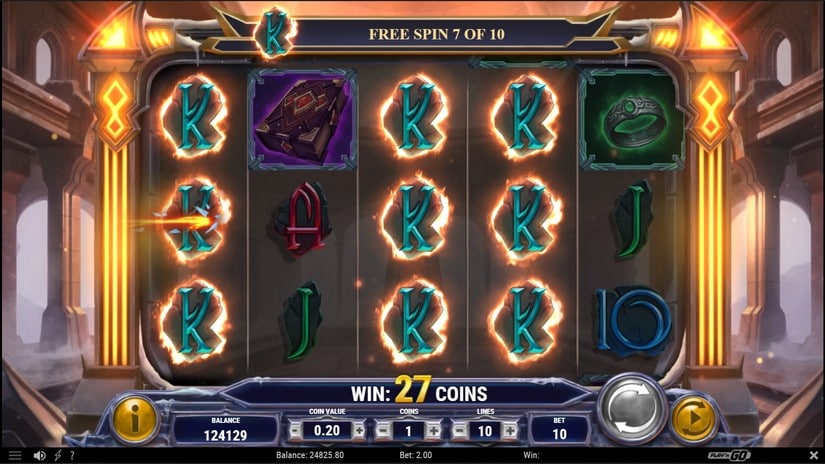 Merlin and the Ice Queen Morgana slot screen 7