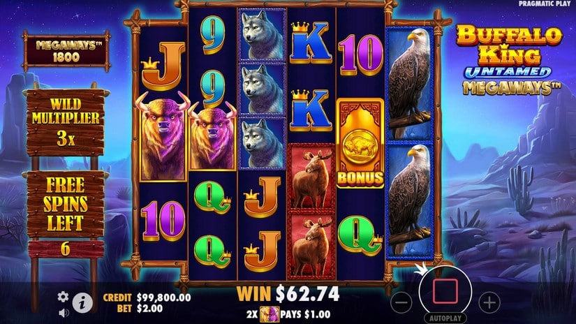 Buffalo King Untamed Megaways slot screen 4