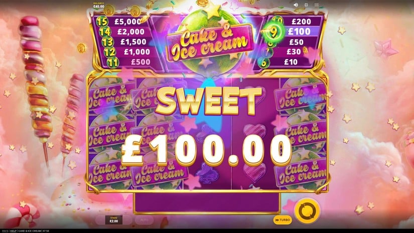 Cake & Ice Cream slot screen 5