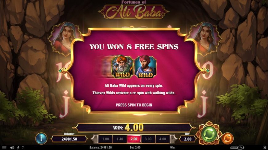 Fortunes of Alibaba slot screen 3