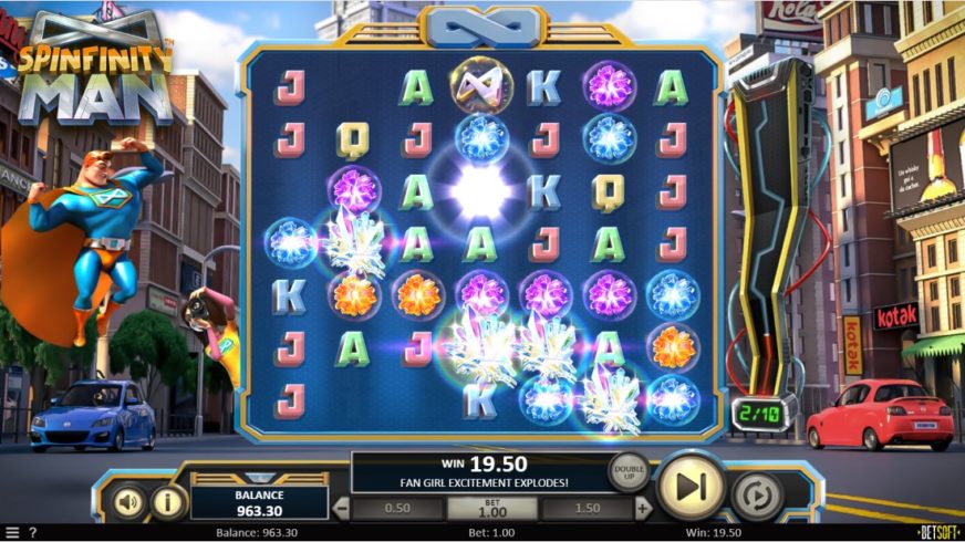 Spinfinity Man slot screen 2