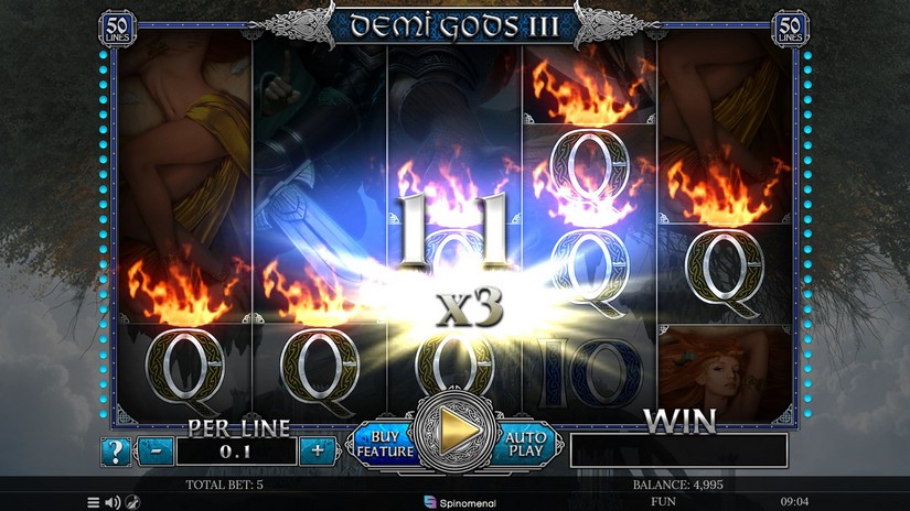 Demi Gods III slot screen 2
