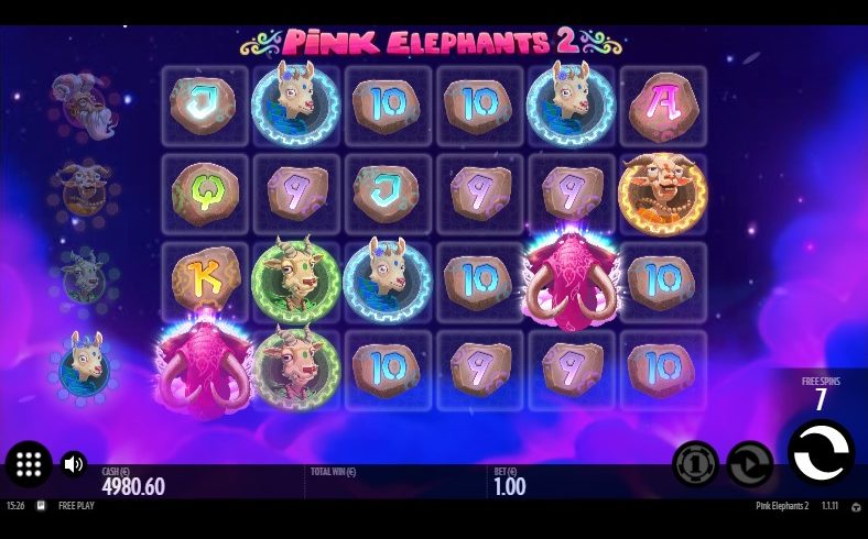 Pink Elephants 2 slot screen 2