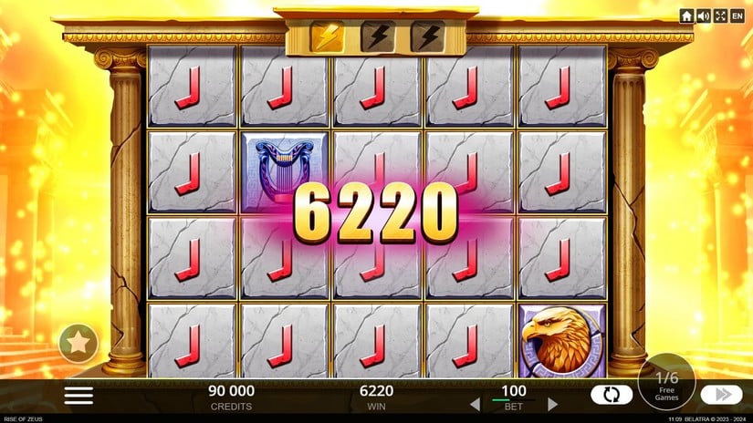 Rise of Zeus slot screen 6