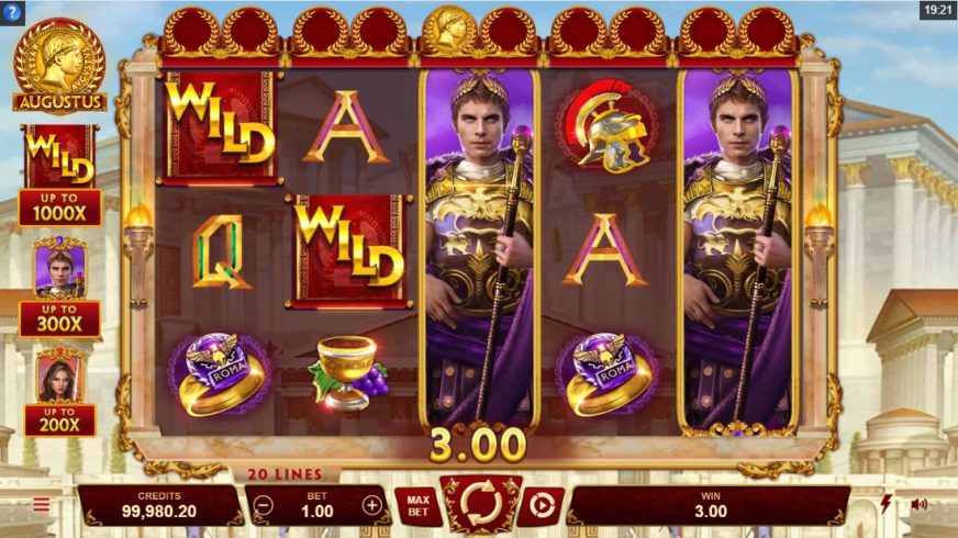 Augustus slot screen 2