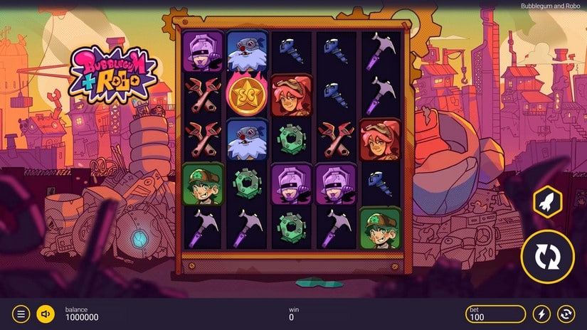 Bubblegum and Robo slot screen 1