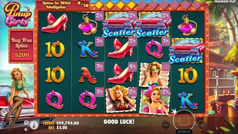 Pinup Girls slot screen 2