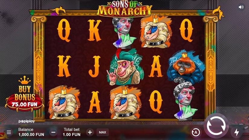 Sons of Monarchy slot screen 1