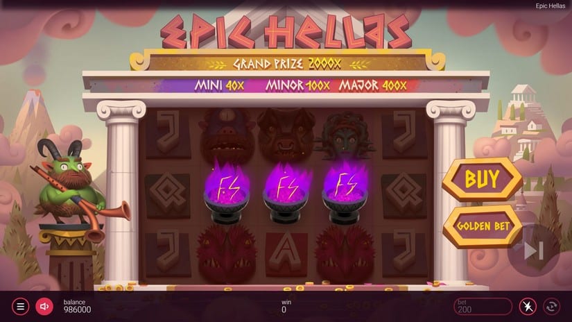 Epic Hellas slot screen 2
