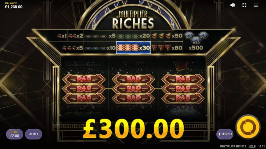 Multiplier Riches slot screen 4