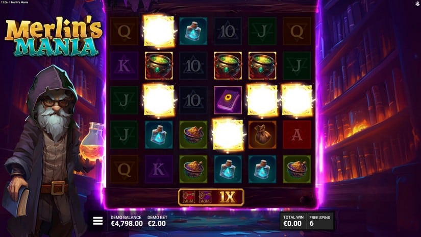 Merlin’s Mania slot screen 4