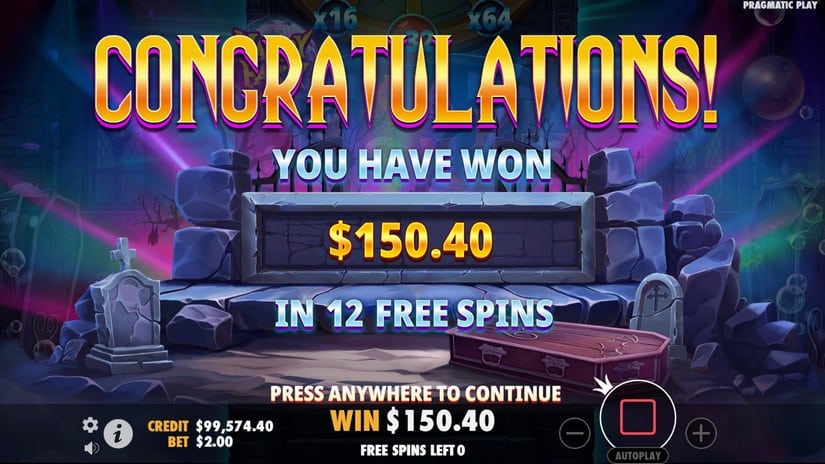 Vampy Party slot screen 5